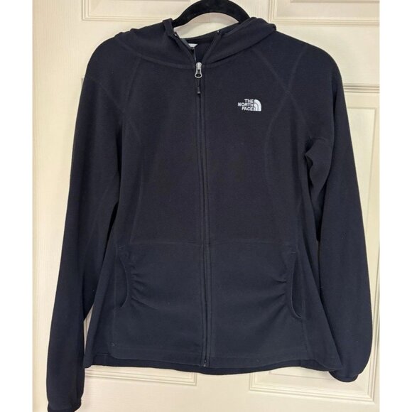 North Face Womens Jacket Medium Polartec Black Full Zip Fleece - Picture 1 of 9